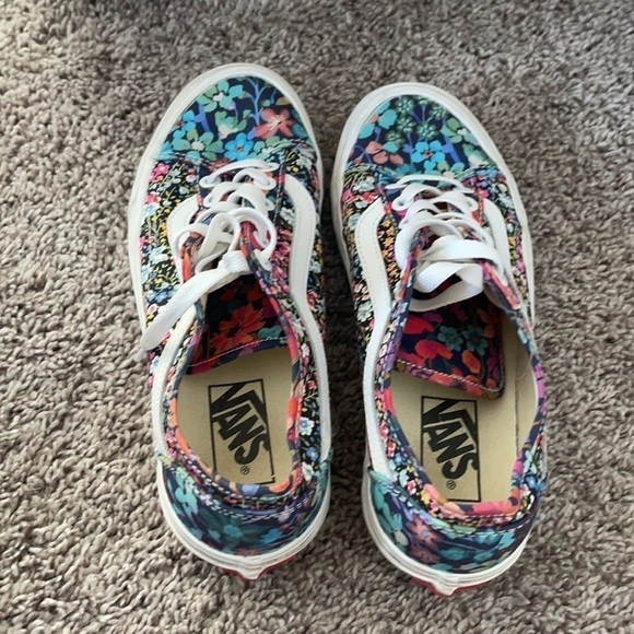 Vans Liberty Fabrics x Old Skool Tapered 'Patchwork Floral Black Multi'size 6.5 - Picture 10 of 11